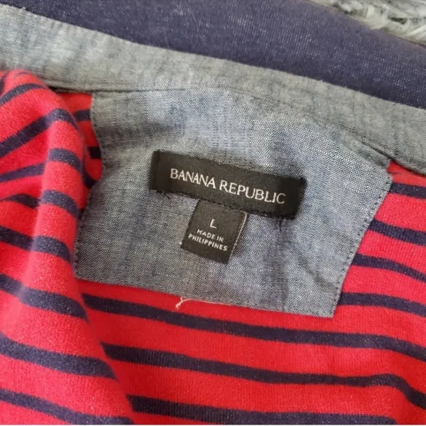 BANANA REPUBLIC cotton contrast utility jacket L - Image 8