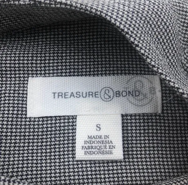 Treasure Bond: Black Benton Check Top - Image 5