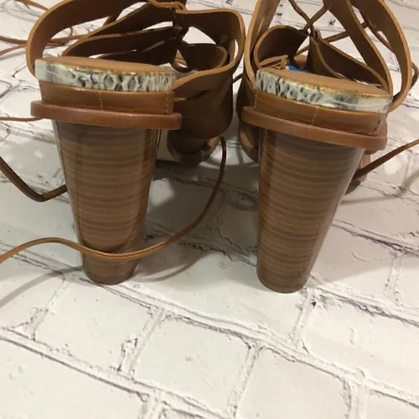 Calvin Klein Penelope tan strappy heels - Image 6