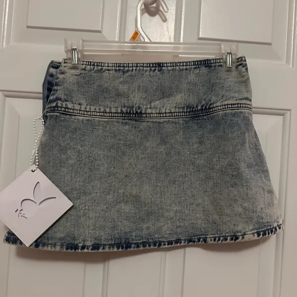PLAYBOY Light Blue Denim Skirt with Bows 00 - Image 4