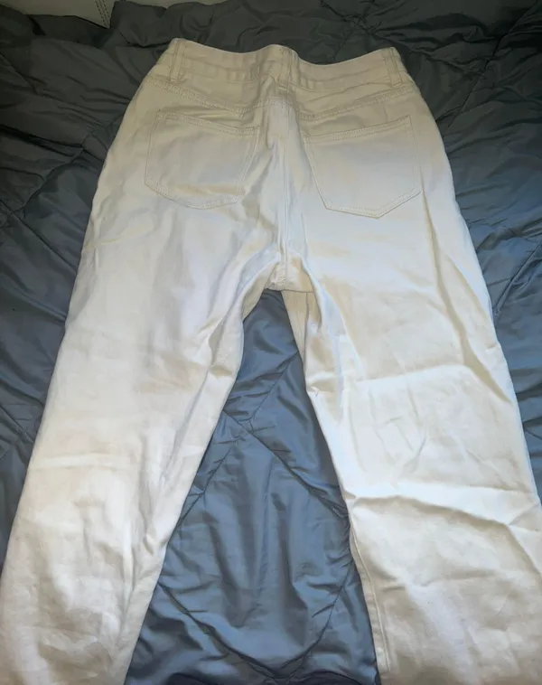 Wide leg Jeans Tan Size M - Image 2