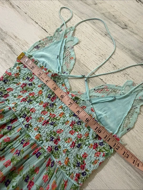 Free People Adella Printed Mini Slip/ Dress - Image 10