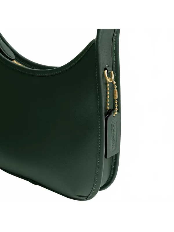Coach Originals Curve Zip Bag Brass / Hunter Green - Image 9