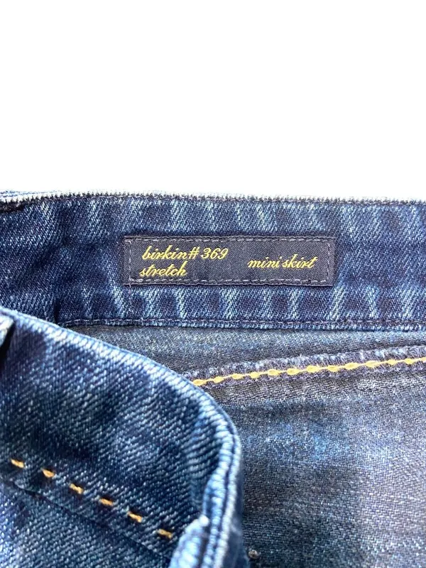 Citizens Of Humanity Birkin Micro Mini Skirt Blue Size 31 Y2K Festival Summer - Image 3