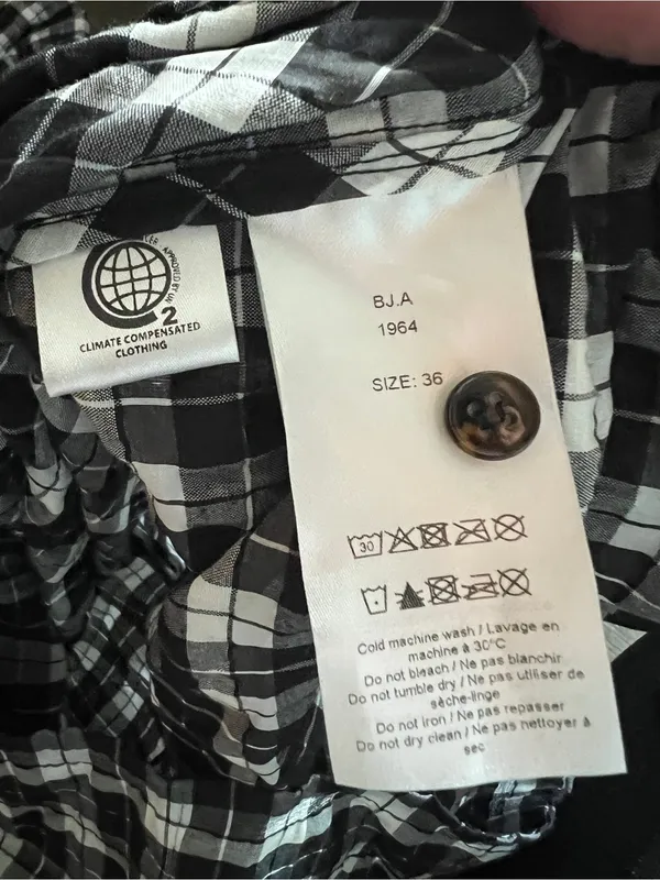 Ganni‎ Seersucker Plaid Minidress (EUR36/US4) - Image 8