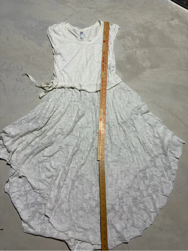 Free people FP Beach Women's Cream boho cotton Dress small - Image 9