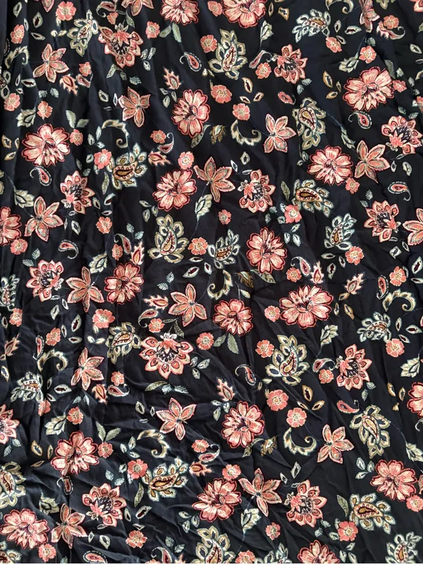 GAP Navy Maxi Dress with Pink Floral Print - Image 3