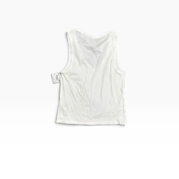 American Eagle Tank Top Womens Large White NWT‎ Ribbed V-Neck Basic Layering - Image 3