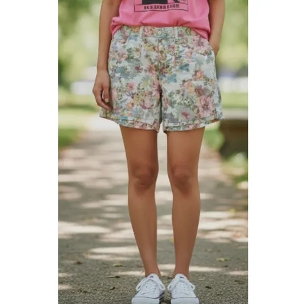 Gloria Vanderbilt Sydney Pastel Floral Shorts size 8 - Image 14