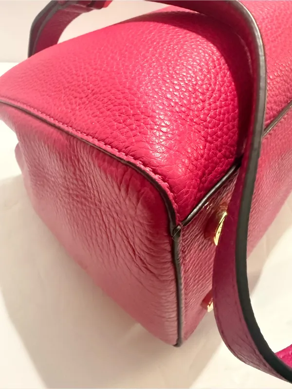 MICHAEL Michael Kors Sutton Medium Pink Pebbled Leather Satchel - Image 10