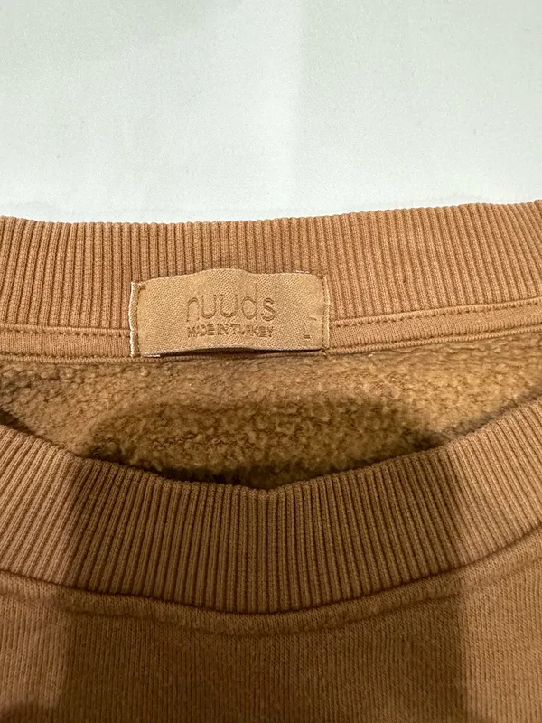 Boutique NUUDS Nashville Pop-up Brown Crewneck Oversized Sweatshirt Large - Image 4