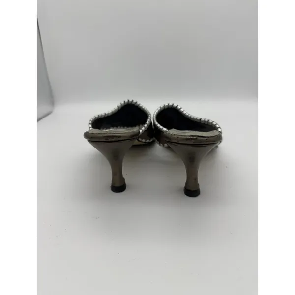 Jack Rogers Heeled Sandals Womens 7 Bronze Medallion Travel Boho Indie Vacation - Image 4