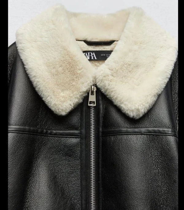 Zara Nwt Double Faced Jacket With Faux Fur - Image 13
