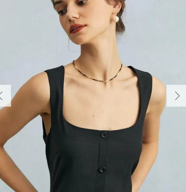 RIHOAS The Black U Neck Tie Back Sleeveless Maxi Dress 3 - Image 5