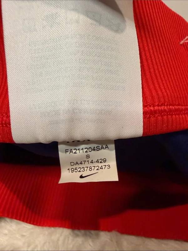 Nike Court Dri-FIT Slam Tennis Skirt Red Blue Skort Mesh Pleats Size Small - Image 7