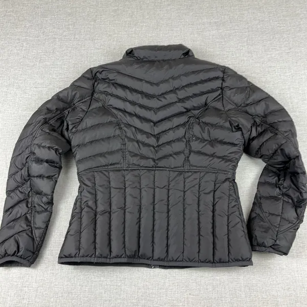 Athleta Jacket Womens Small Black Goose Down Puffer Full Zip Hiking Quilted - Image 10