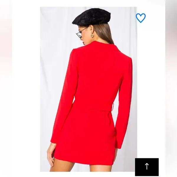 Superdown Joan Belted Blazer Dress Sz XS Corp Sexy Coquette - Image 3