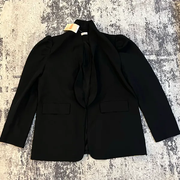 kirundo padded ruffled shoulder blazer Black Size XXL - Image 7