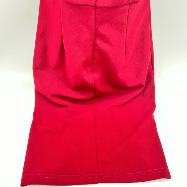 Lulu's Bold Red Backless Dress w/Front Slit Over Left Thigh-Size XS - Image 6