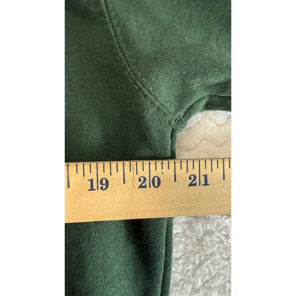 New York Popular Miami Sweatshirt Womens Medium Forest Green Varsity Crewneck - Image 6
