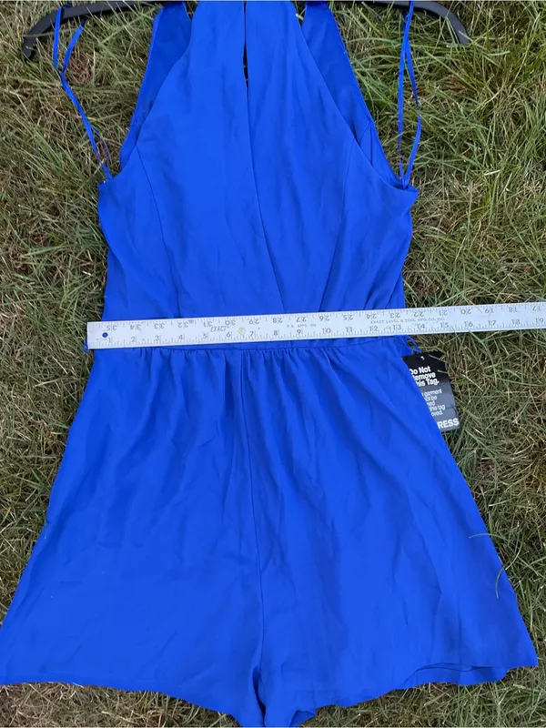 Pretty Cobalt Blue Halter Romper 💙💙 - Image 8