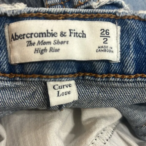 Abercrombie and Fitch high rise mom shorts size curve love - Image 6