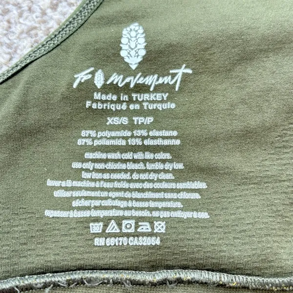 Free People Movement Every Single Time Tank Top Women XS/S Green Yoga Pilates - Image 7