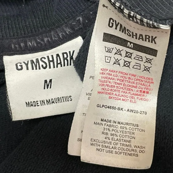 Gymshark Training Womens Black Long Sleeve Pullover Hooded Cropped Hoodie Size M - Image 4