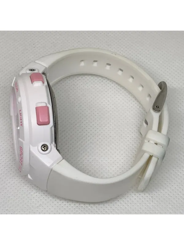 FMD women’s digital lcd watch white pink tone 40mm quartz multifunction running - Image 9