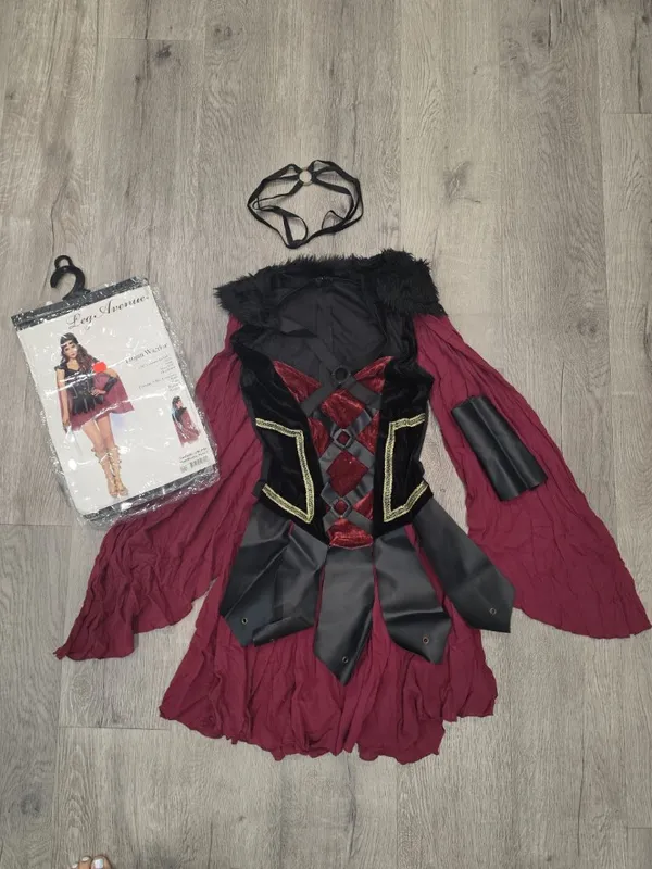 NEW Leg Avenue Trojan Warrior Costume S/M 4-Piece Set Dress Cape Wrist Cuff ect - Image 2