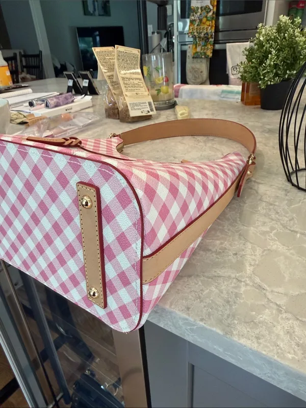 Dooney & Bourke Gingham II Hobo Shoulder Bag - Image 4