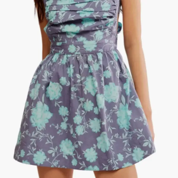 Free People Meet Me in Maui Sleeveless Minidress ocean Combo M - Image 5