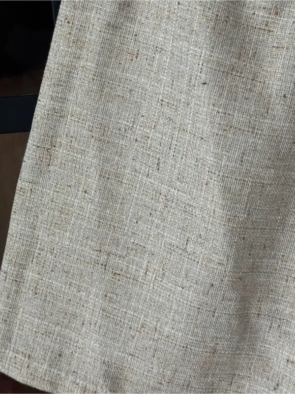 Commense tweed apricot shorts high rise beige neutral textured - Image 6