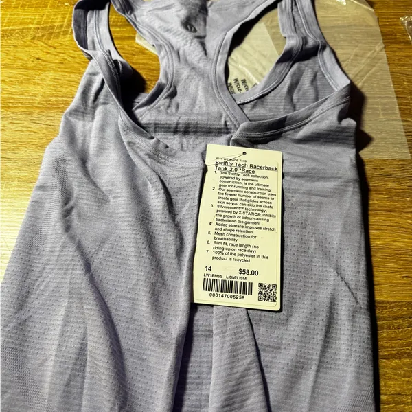Lululemon Athletica Lavender Racerback Tank - Image 7
