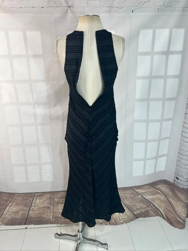 Anthropologie Maeve Textured Slip Midi Dress size xxs - Image 9