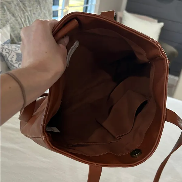 Thread & Supply Rich Brown Tote Bag - Image 4