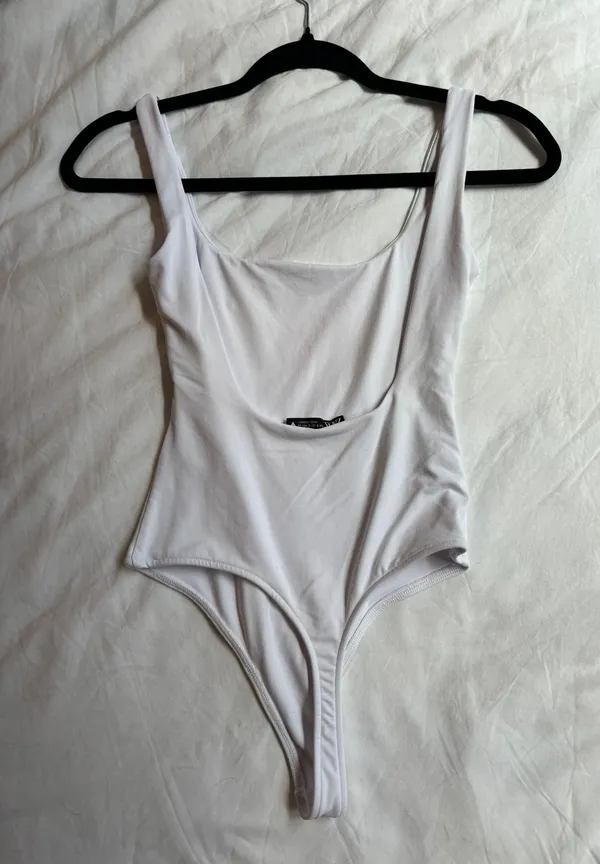 SQUARE NECK POLYAMIDE BODYSUIT - Image 4
