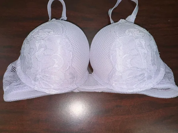 Auden Lavender with Lace Plunge Coverage Push Up Bra Size 34C - Image 2