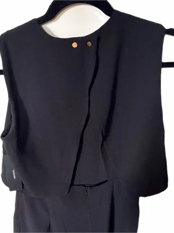 Lulus Glam bition black backless midi jumpsuit S - Image 3