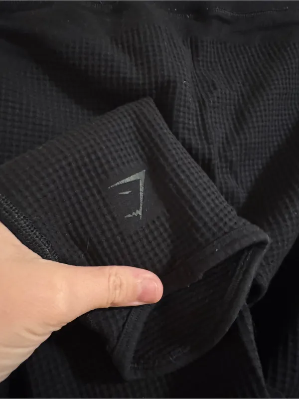 Gymshark Black Ribbed Leggings - Image 4