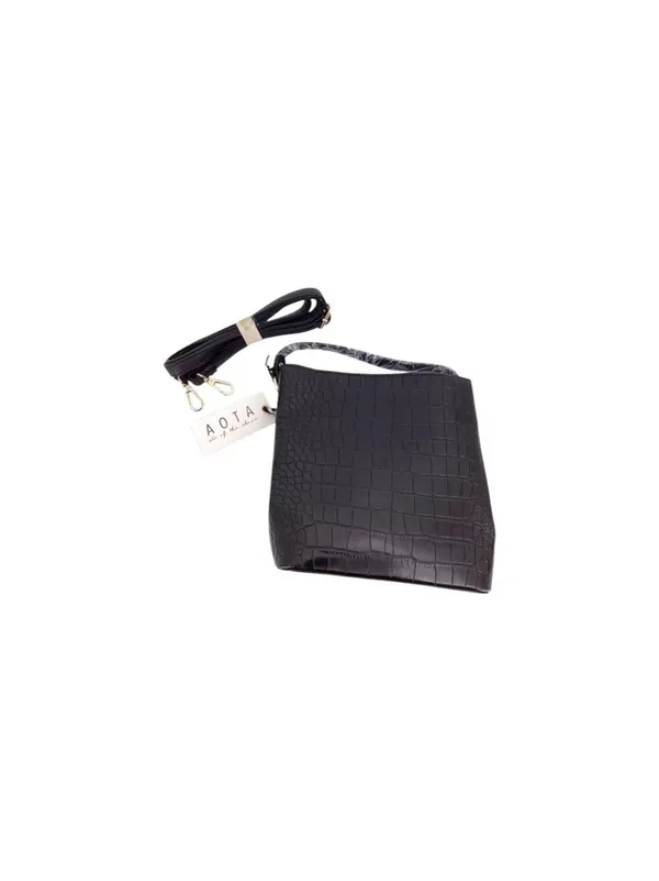 AOTA Elena Croc Bucket Convertible Bag, NWT - Image 7