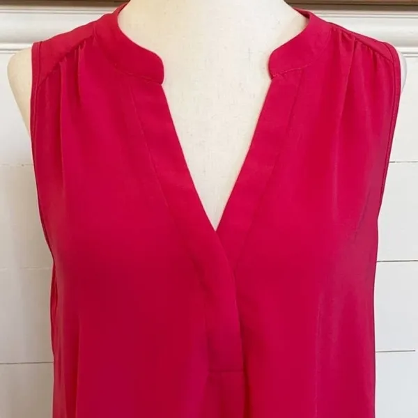 Lush Clothing Womens‎ Fuchsia Pink Sleeveless V-Neck Shift Dress DR93500-003 Medium - Image 2