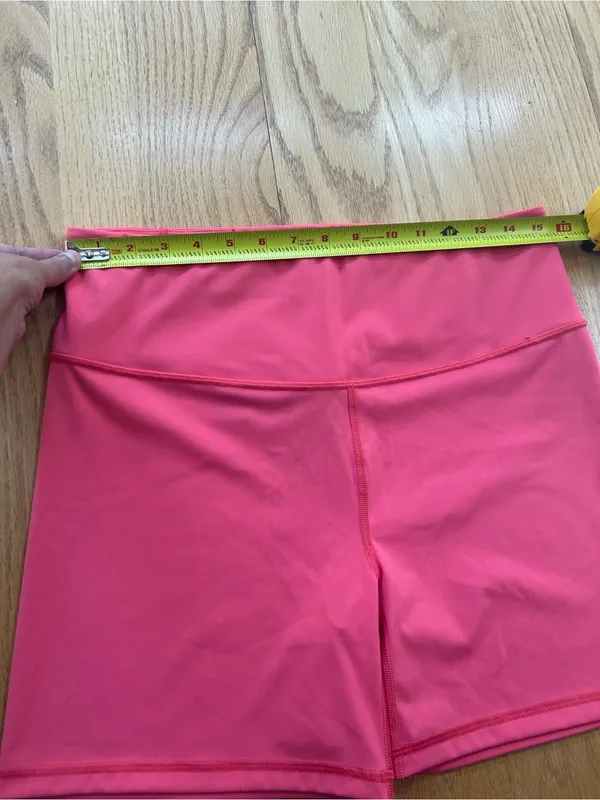 NWT Savage X Fenty Sport High Rise Bike Shorts Coral Pink XL Activewear Rihanna - Image 6