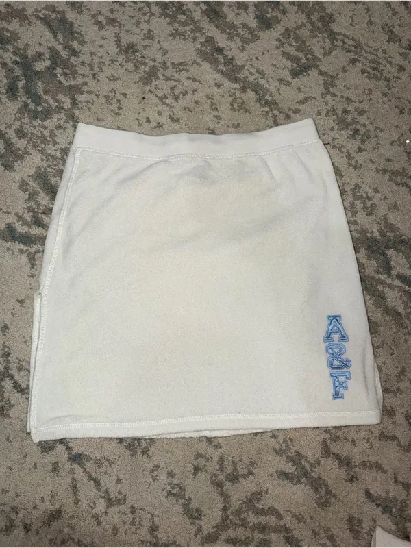 Abercrombie & Fitch Terry Cloth Foldover Mini Skirt Small Y2K - Image 2