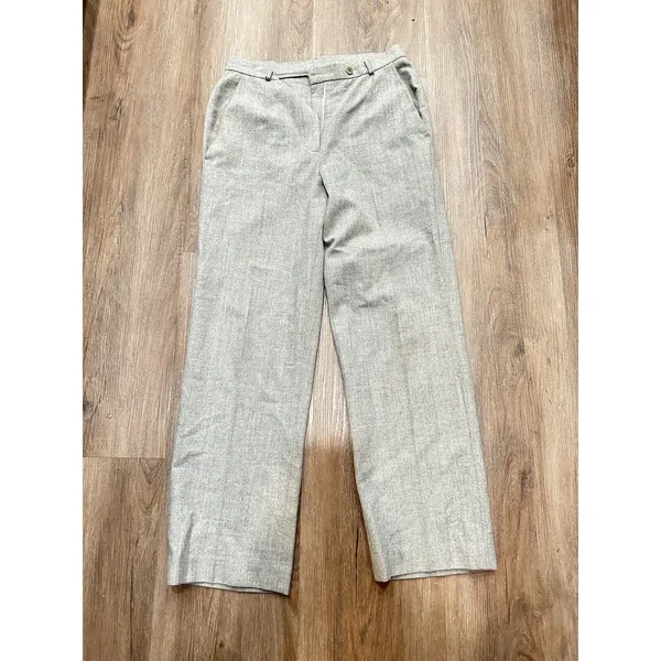 Neiman Marcus‎ Pants Women's 6 Beige Straight Leg Made In The USA - Image 2