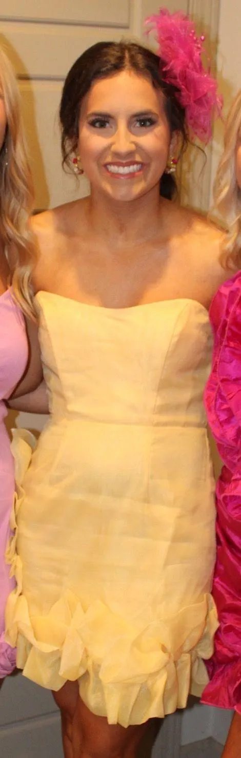 Hazel and Olive Yellow Semi Formal Dress - Image 4