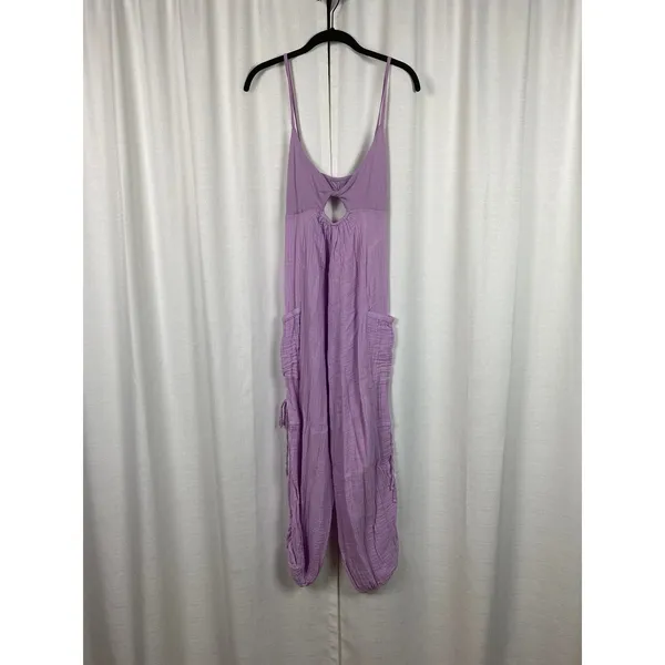 Urban Outfitters Out From Under Purple Gauze Cotton Jumpsuit Sz.S - Image 6