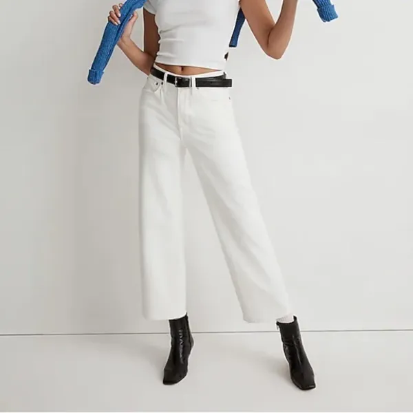 Madewell The Perfect Vintage Wide-Leg Crop Jean Women’s Sz 32 - Image 11
