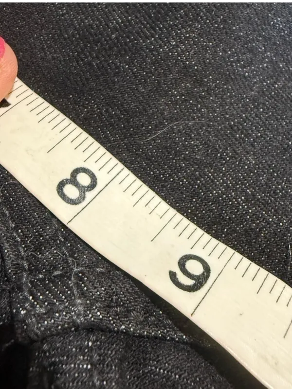 Free People Black Straight-Leg Jeans with Subtle Knee Distress - Image 11