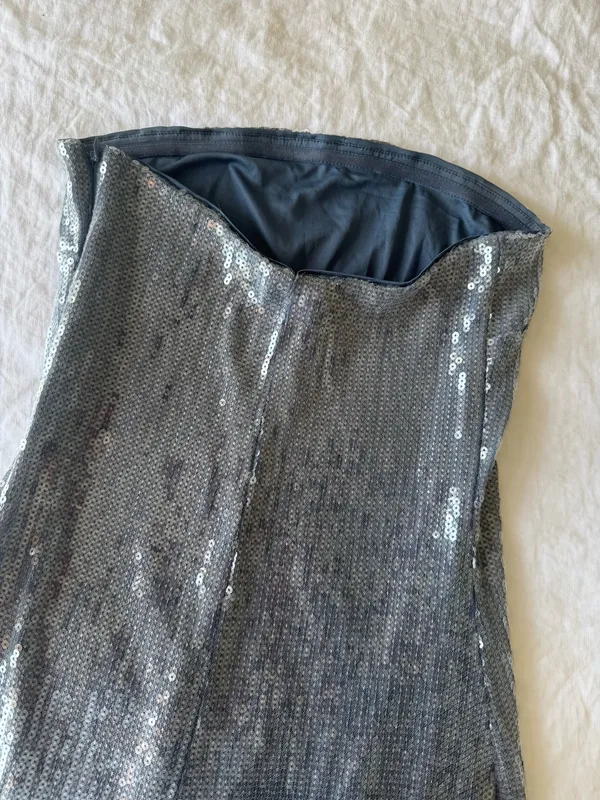 Anthropologie Hutch Strapless Sequin Dress - Image 5
